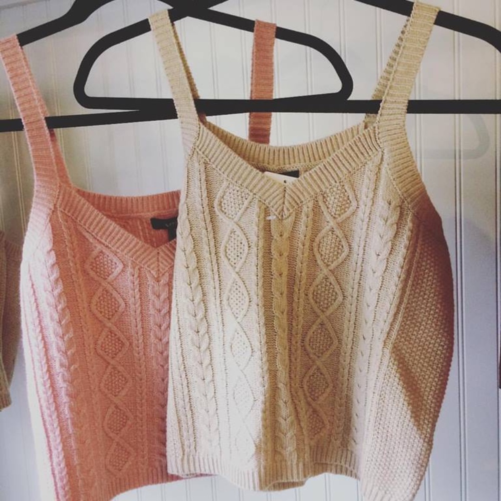 Cable Knit Cami Sweater